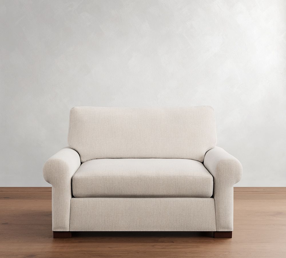 Turner Roll Arm Twin Sleeper Sofa with Memory Foam Mattress (61&quot;)