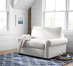 Turner Roll Arm Twin Sleeper Sofa with Memory Foam Mattress (61&quot;)