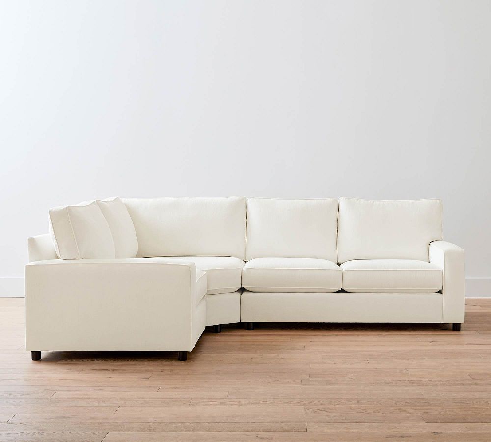 PB Comfort Square Arm 3-Piece Wedge Sectional (114&quot;)