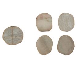 Quartz Coasters with Gold Edge