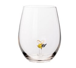 Icon Stemless Wine Glass Set, Set of 10