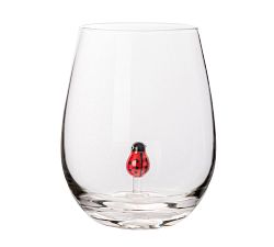 Icon Stemless Wine Glass Set, Set of 10