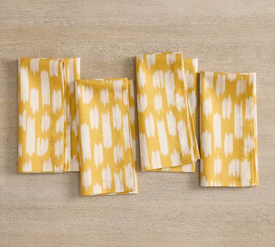 Lucas Ikat Organic Cotton Napkins - Set of 4