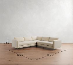 Jake 3-Piece L-Shaped Sectional (106&quot;-110&quot;)