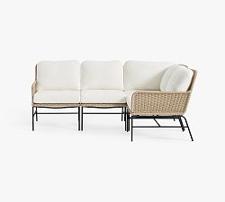 Tulum Wicker 4-Piece L-Shaped Outdoor Sectional (96&quot;)