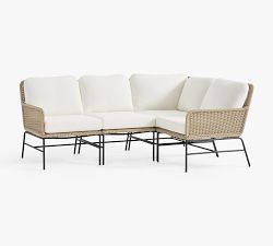 Tulum Wicker 4-Piece L-Shaped Outdoor Sectional (96&quot;)