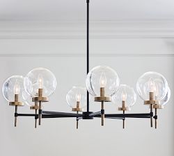 Camryn Glass Globe Round Chandelier (36&quot;)