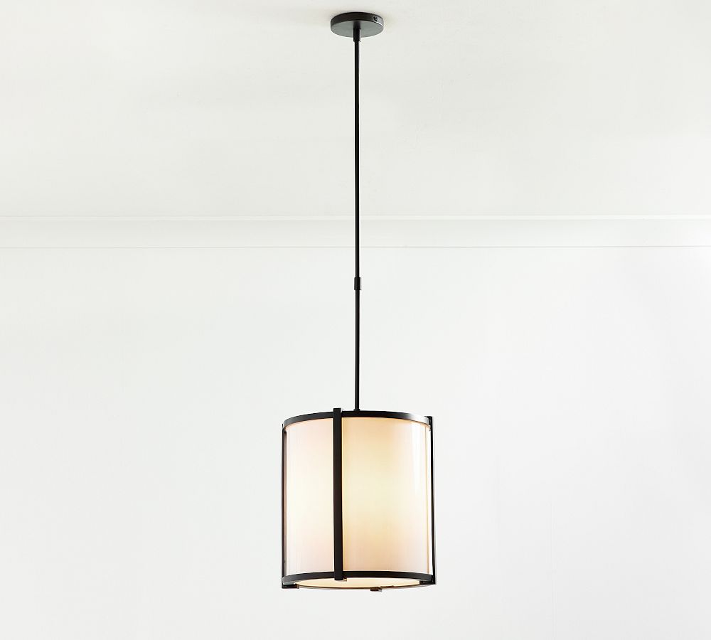 Blaine Outdoor Milk Glass Pendant (14&quot;)