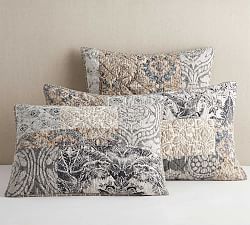Tessa Handcrafted Linen Cotton Patchwork Quilted Sham