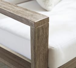 Indio Eucalyptus Outdoor Loveseat (50&quot;)