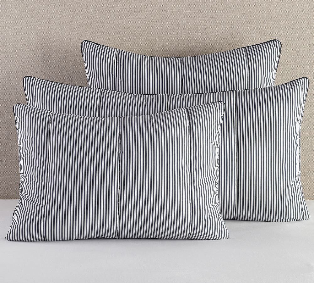 Wheaton Striped Percale Comforter Sham