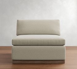 Build Your Own Dream Wide Arm Wood Base Sectional
