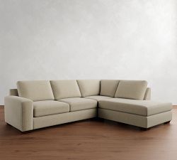 Big Sur Square Arm 3-Piece Bumper Sectional (114&quot;)