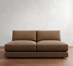 Build Your Own Carmel Lounge Square Arm Leather Sectional