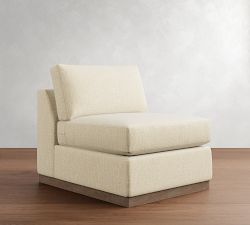 Build Your Own Carmel Slim Arm Wood Base Sectional