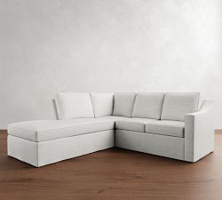 Cameron Slope Arm Slipcovered 3-Piece Bumper Sectional (97&quot;)