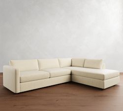 Carmel Slim Arm Return Bumper Sectional (110&quot;&ndash;122&quot;)