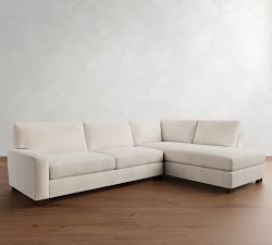 Turner Square Arm Return Bumper Sectional (106&quot;&ndash;124&quot;)