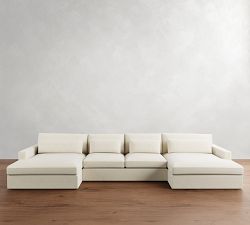 Westwood Square Arm Deep Seat Double Chaise Sectional (172&quot;&ndash;197&quot;)