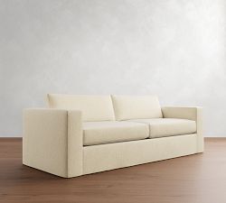 Carmel Wide Arm Slipcovered Sofa (62&quot;&ndash;122&quot;)
