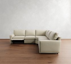 Pearce Square Arm Reclining 5-Piece L-Shaped Sectional (115&quot;)