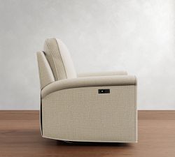 Tyler Roll Arm Manual &amp; Power Swivel Glider Recliner
