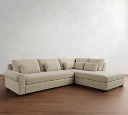 Big Sur Roll Arm Deep Seat Return Bumper Sectional (173&quot;&ndash;205&quot;)