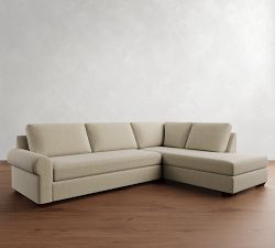 Big Sur Roll Arm Return Bumper Sectional (166&quot;&ndash;198&quot;)