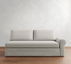 Build Your Own Big Sur Roll Arm Slipcovered Sectional