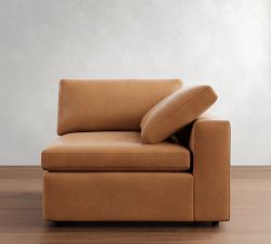 Build Your Own Dream Wide Arm Leather Sectional