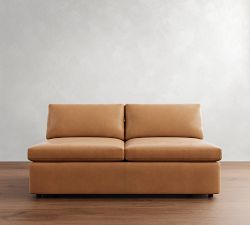 Build Your Own Dream Wide Arm Leather Sectional