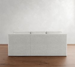 Cameron Slope Arm Slipcovered Chaise Sectional (96&quot;)