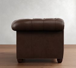 Chesterfield Roll Arm Leather Chair
