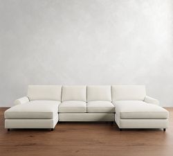 PB Comfort Roll Arm Double Chaise Sectional (135&quot;&ndash;170&quot;)