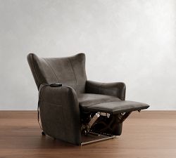 Wells Tightback Leather Power Lift Recliner