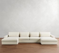 Westwood Square Arm Deep Seat Double Chaise Sectional (172&quot;&ndash;197&quot;)