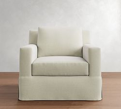 York Square Arm Slipcovered Chair