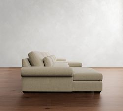 Big Sur Roll Arm Deep Seat Double Chaise Sectional (145&quot;&ndash;200&quot;)
