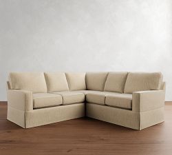 Buchanan Square Arm Slipcovered 3-Piece L-Shaped Sectional (93&quot;)