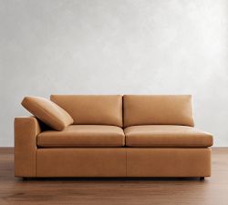 Build Your Own Dream Wide Arm Leather Sectional