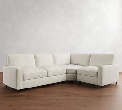 PB Comfort Square Arm 3-Piece Wedge Sectional (114&quot;)