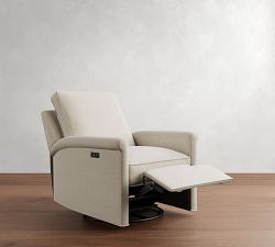 Tyler Roll Arm Manual &amp; Power Swivel Glider Recliner