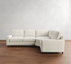 PB Comfort Square Arm 3-Piece Wedge Sectional (114&quot;)