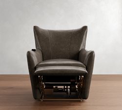 Wells Tightback Leather Power Lift Recliner