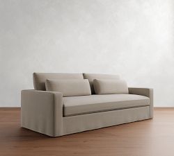 Westwood Square Arm Deep Seat Slipcovered Sofa (65&quot;&ndash;125&quot;)