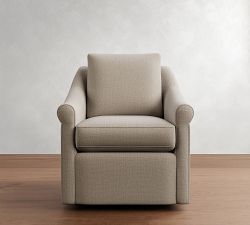 Ayden Roll Arm Swivel Glider