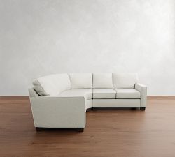 Buchanan Square Arm 3-Piece L-Shaped Curved Wedge Sectional (100&quot;)