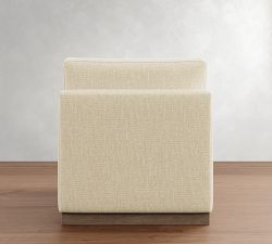 Build Your Own Carmel Slim Arm Wood Base Sectional