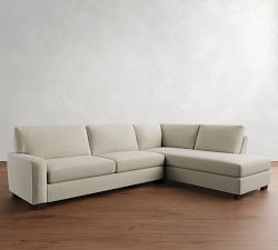 Turner Square Arm Return Bumper Sectional (106&quot;&ndash;124&quot;)