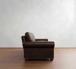 Webster Leather Sofa (74&quot;&ndash;95&quot;)